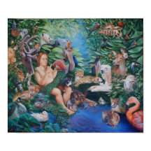 Adam Naming Animals & Appearance of Eve Prints