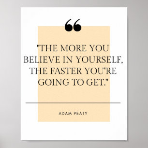 Adam Peaty Quote  Poster