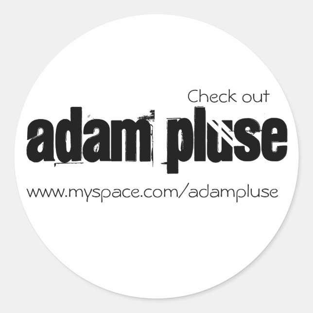 Adam Pluse - Stickers (Front)