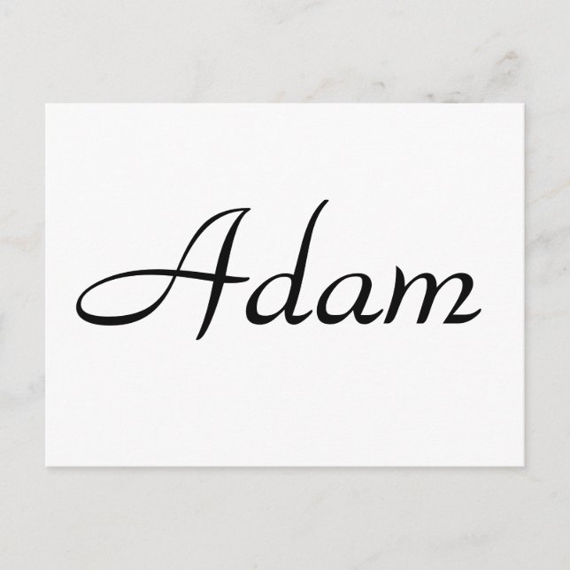 Adam Postcard (Front)