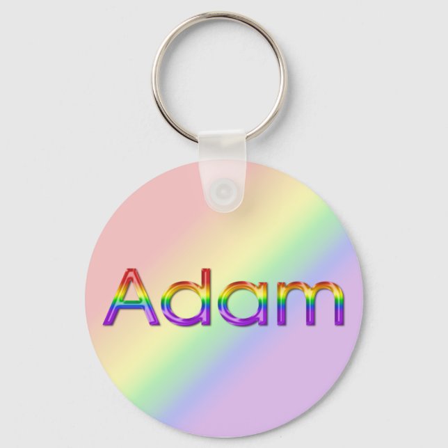Adam - Rainbow - Keychain - 003 (Front)