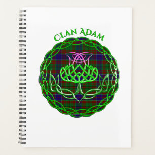 Adam Scottish Tartan Celtic Thistle Planner