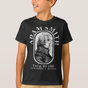 Adam Smith Professor Invisible Hand Economics Gift T-Shirt