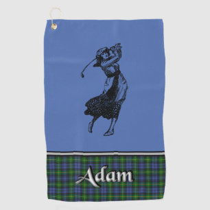 Adam Tartan Golf Towel Her's