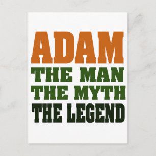 Adam - the Man, the Myth, the Legend! Postcard