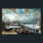 Adam van Breen Skating on the Frozen Amstel River Poster<br><div class="desc">Adam van Breen Skating on the Frozen Amstel River</div>