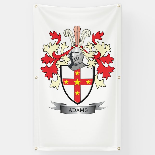 Adams Coat of Arms Banner (Vertical)