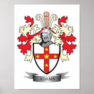 Adams Coat of Arms Poster