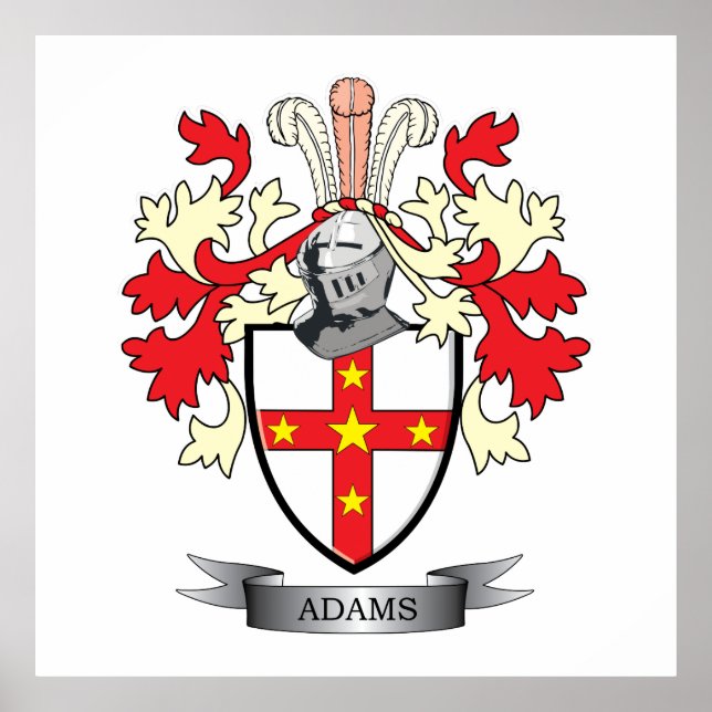 Adams Coat of Arms Poster (Front)