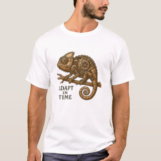 Adapt In Time Steampunk Chameleon T-Shirt