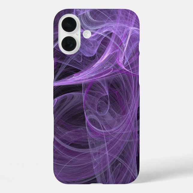 Adapt to all phone cases - Purple & Black Fractal (Back)