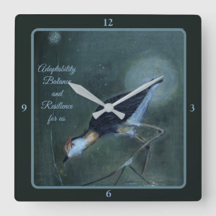 "Adaptability, Balance and Resilience" Wall Clock