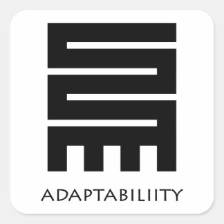 Adaptability ( Nkyinkyim ) Adinkra Symbol Sticker