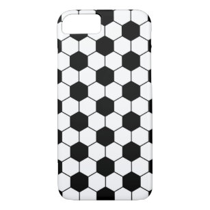 Adapted Soccer Ball pattern Black White Case-Mate iPhone Case