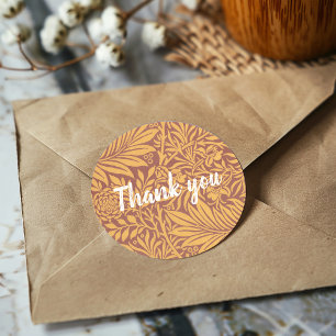 Adapted William Morris pattern Thank you sticker