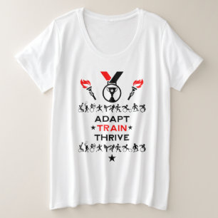 Adaptive Disabled Sports Gift Plus Size T-Shirt
