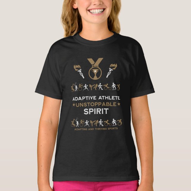 Adaptive Disabled Sports Gift T-Shirt (Front)