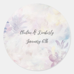 Adara Elegant Customisable Round Stickers