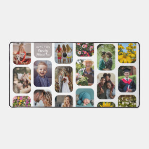 Add 17 Photos Modern Stylish Elegant Family Gift Desk Mat