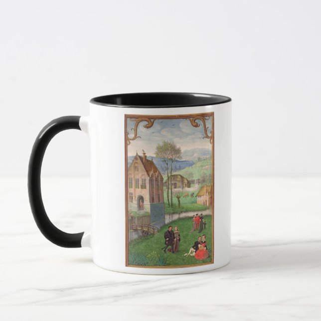 Add 18855 April: courting couples, from a Book of Mug (Left)