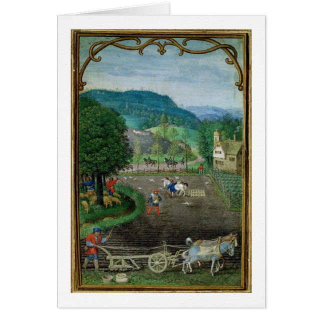 Add 18855 October: ploughing and sowing, from a Bo (Front)