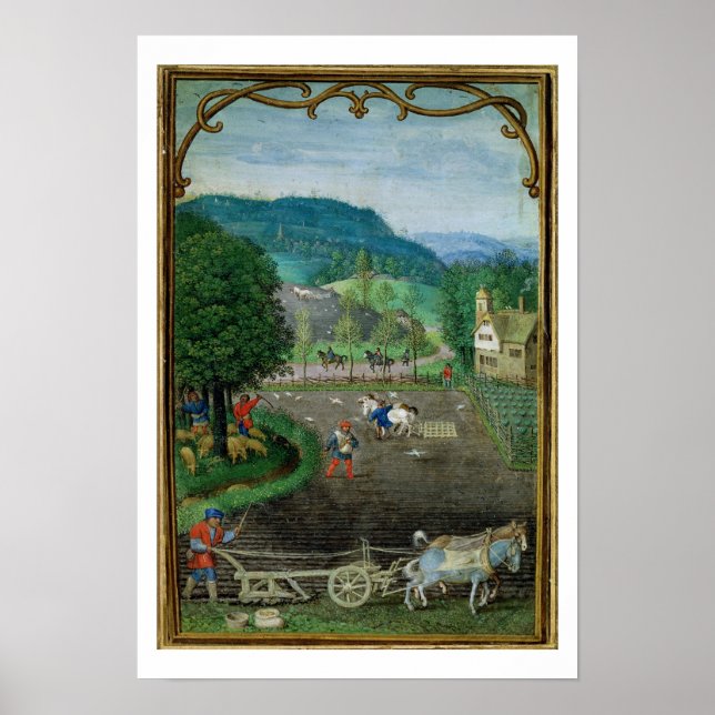 Add 18855 October: ploughing and sowing, from a Bo Poster (Front)