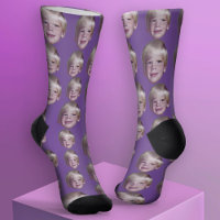 Add 1 Floating Head Photo - Random Pattern purple