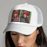 Add 2 Photos - Simple Collage Trucker Hat<br><div class="desc">You can replace the photo of your baby (or babies) and create a one-of-a-kind gift! A simple,  minimal design with only 2 photos.</div>