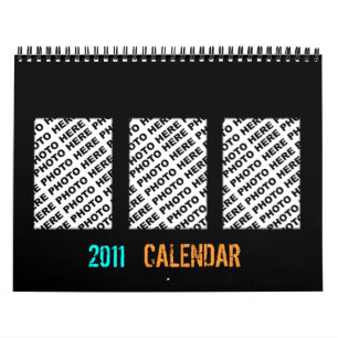 Add 34 Photos In One Calendar Black Frame
