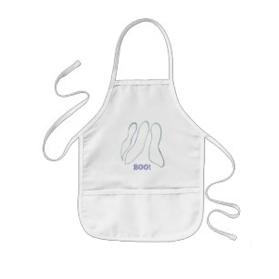 Add a face, ghost Halloween colour in aprons
