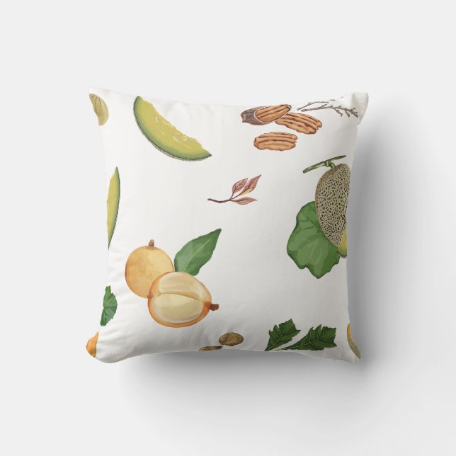 Add a Juicy Pop of Colour with Fruit Pattern  Cushion (Front)