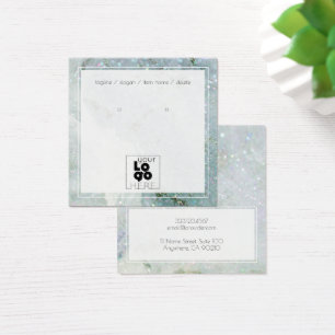 Add A Logo QUartz Glitter Crystal Earring Display