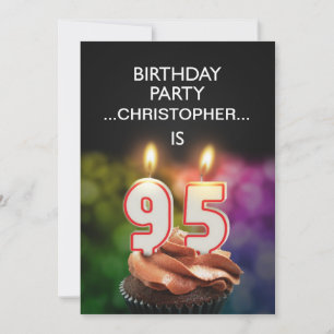 Add a name, 95th Birthday party Invitation