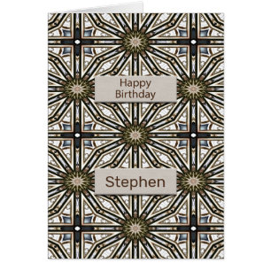 Add a Name Birthday Abstract Mandala Design