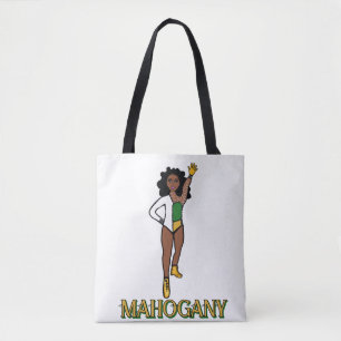Add a Name Dancer Green White #1 Tote Bag