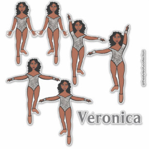 Add a Name Dancer Sticker Silver Animal A