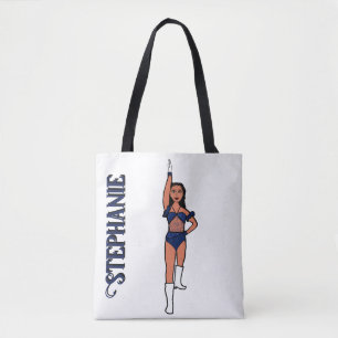 Add a Name Dancer Two Colours Cornflower Stones #2 Tote Bag