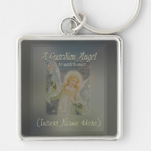Add a Name Guardian Angel Customise It! Key Ring