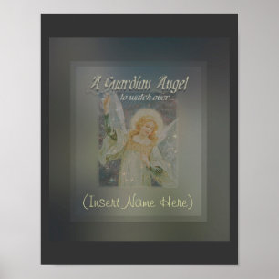 Add a Name Guardian Angel Customise It! Poster