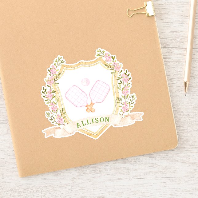 Add-a-Name Preppy Pickleball (Notebook)