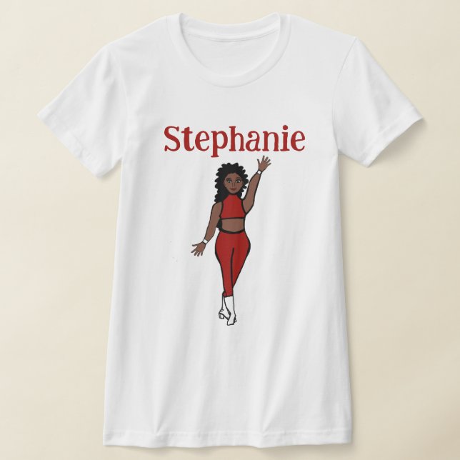 Add A Name Red Dancer T-Shirt (Laydown)