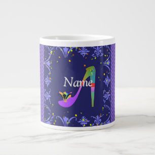 Add A Name To Fashion High Heels Large Coffee Mug