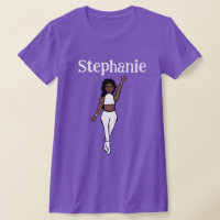 Add A Name White Dancer T-Shirt
