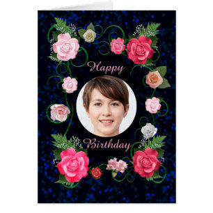 Add a Photo Birthday Beautiful Roses