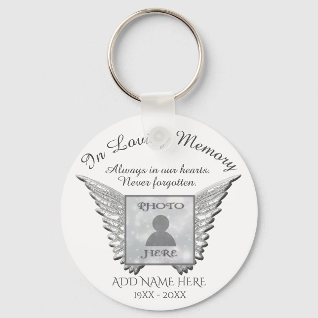 Add a Photo Memorial Keychain (Front)