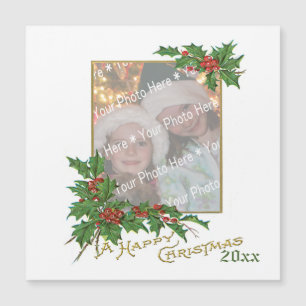 Add-A-Photo Vintage Happy Christmas Holiday Card