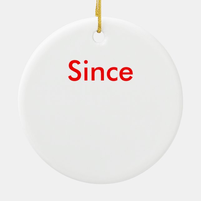 Add a Sober Date to this Christmas Ceramic Tree Decoration (Back)