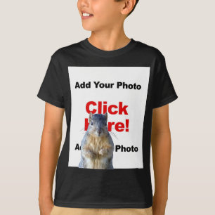 Add A Squirrel Custom Photo Kid's T-Shirt