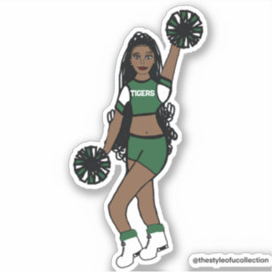 Add a Team Cheer Green /White/ Black