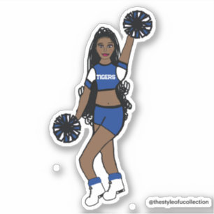 Add a Team Dancer Stickers Blue /White/ Black
